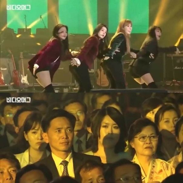 North Koreans' reaction to k-pop band Red Velvet's performance