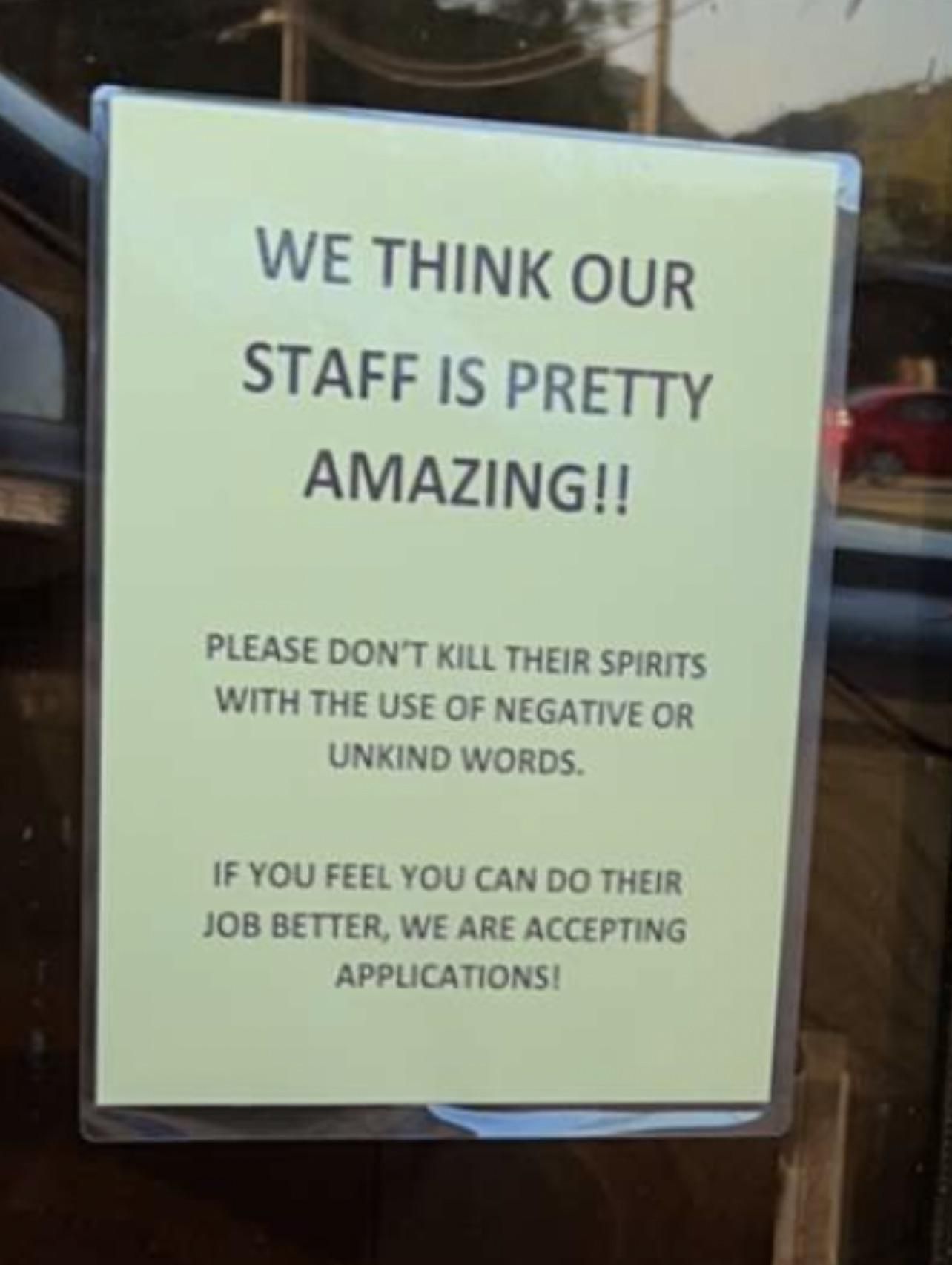Spotted at a local fast food restaurant