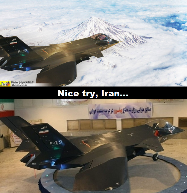 Iranian Stealth jet - this might be photoshopped
