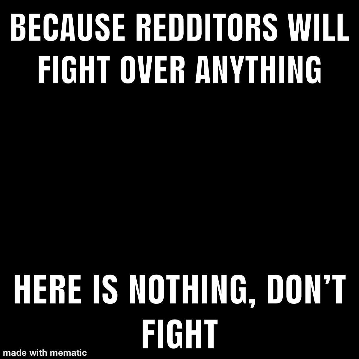 No fighting allowed