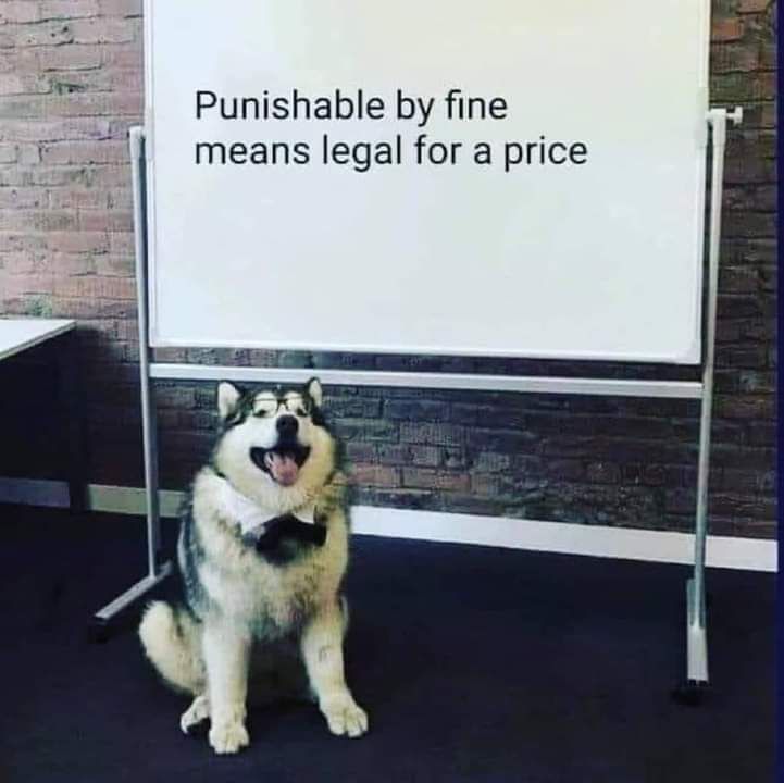 Legal for a price