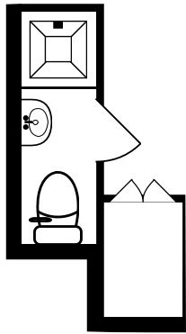 Bros, help. Could this bathroom fit a small washing machine?