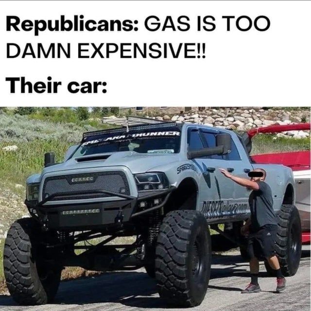 Gas should be $1000 a gallon so these fatties walk.