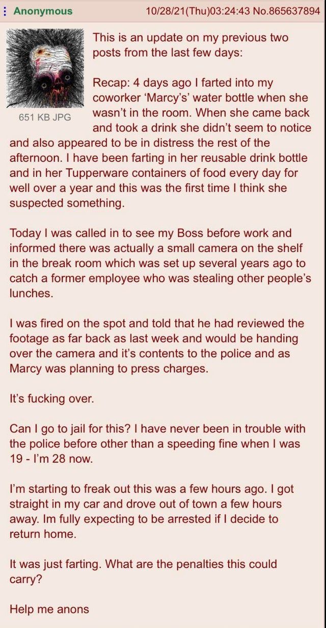 anon becomes the victim of society