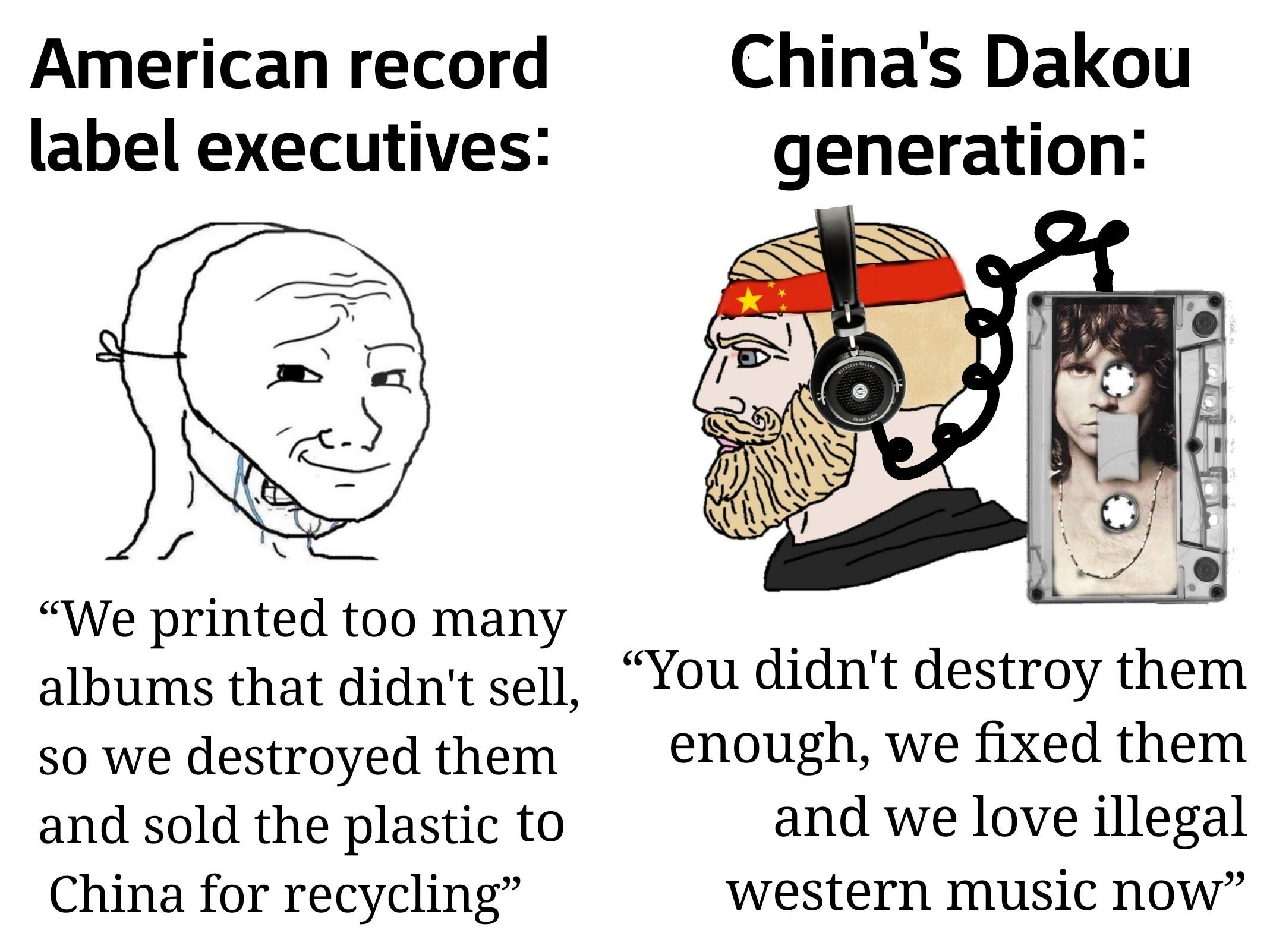 In the 1980s, China's Communist party had banned most western music. In the 1990s, the music started getting through in an unexpected way