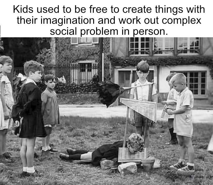 Kids used to be able to solve complex social problems without adults or phones.