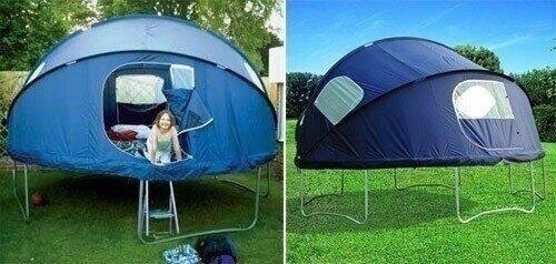 Who wants to have a Trampoline Campout?
