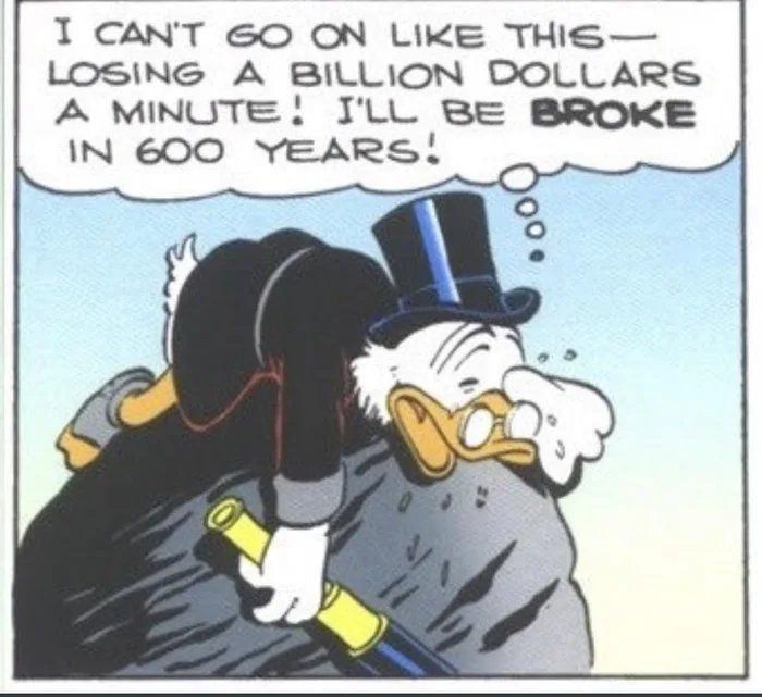 If my math is correct, Scrooge McDuck is very rich.