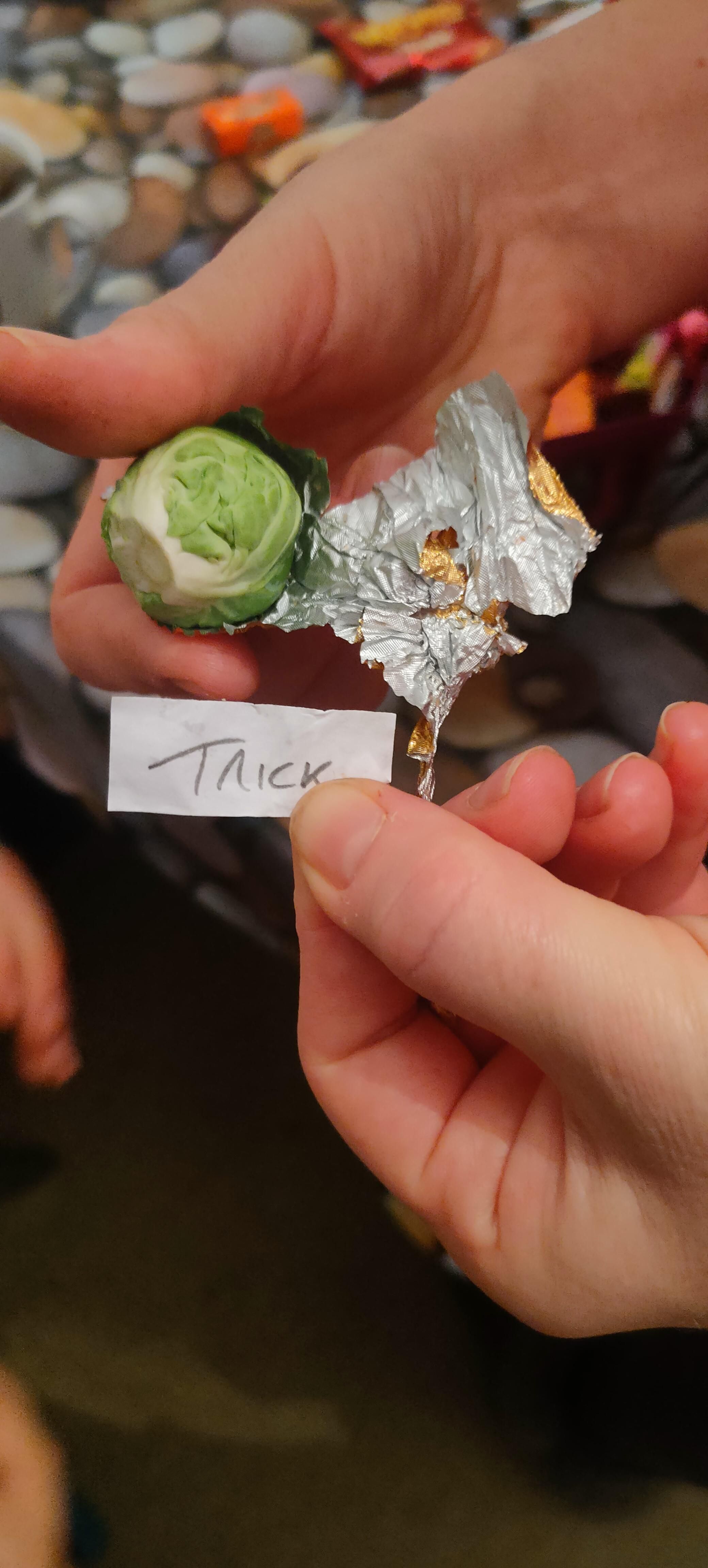 My little brother just returned from trick or treating with a "Ferrero Rocher"