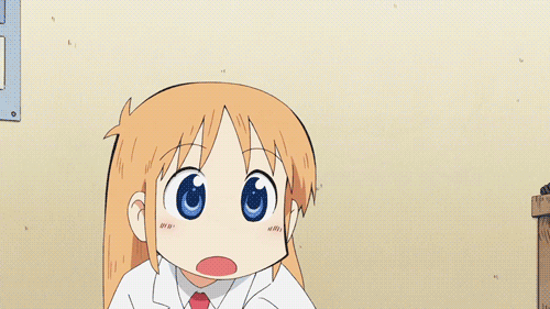 The look I made when my crush started to get naked