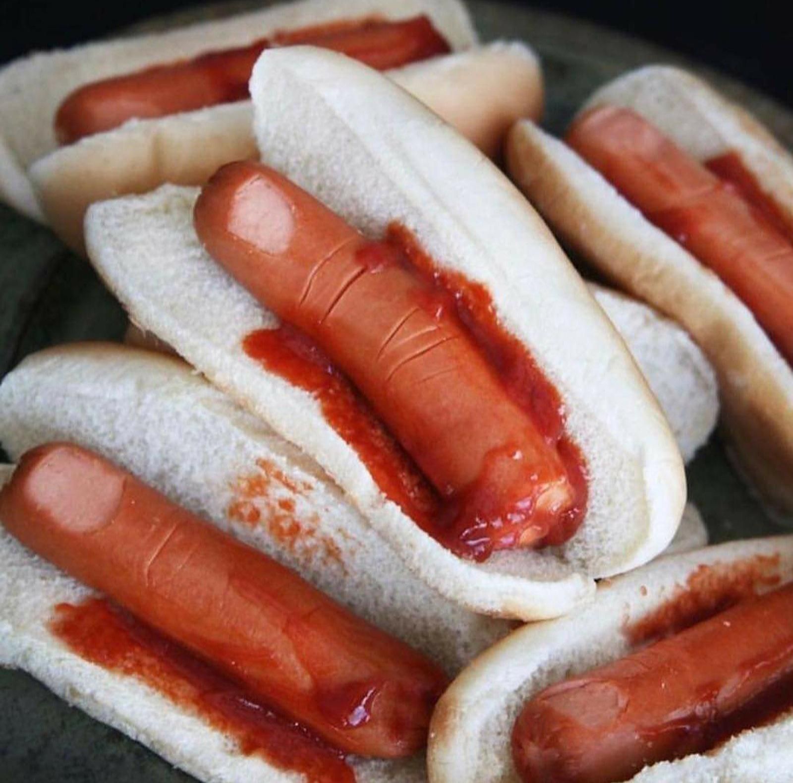 Cleverly crafted weenies for Halloween.