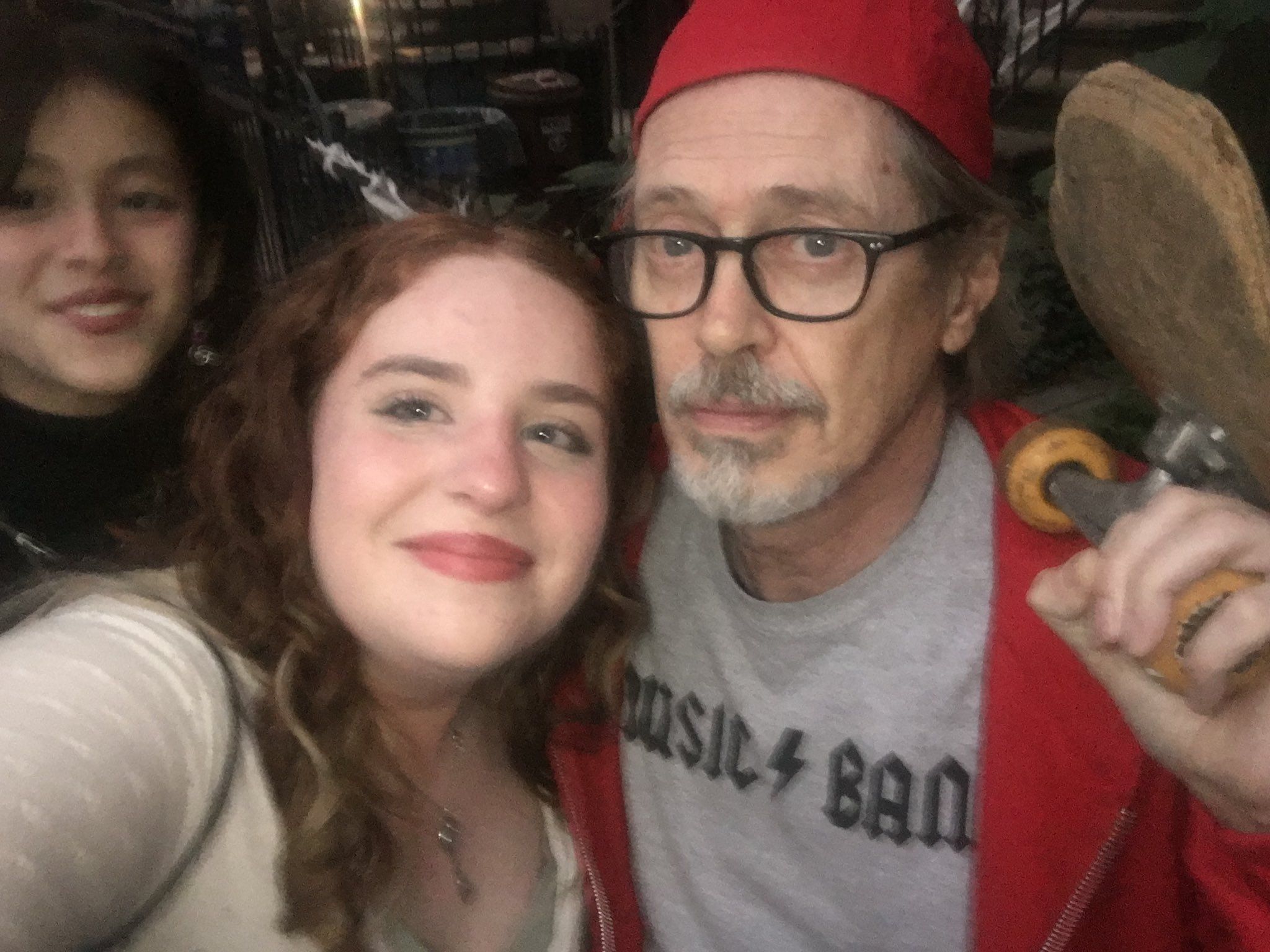 Steve Buscemi as his "How do you do, fellow kids?" character from 30 Rock for Halloween