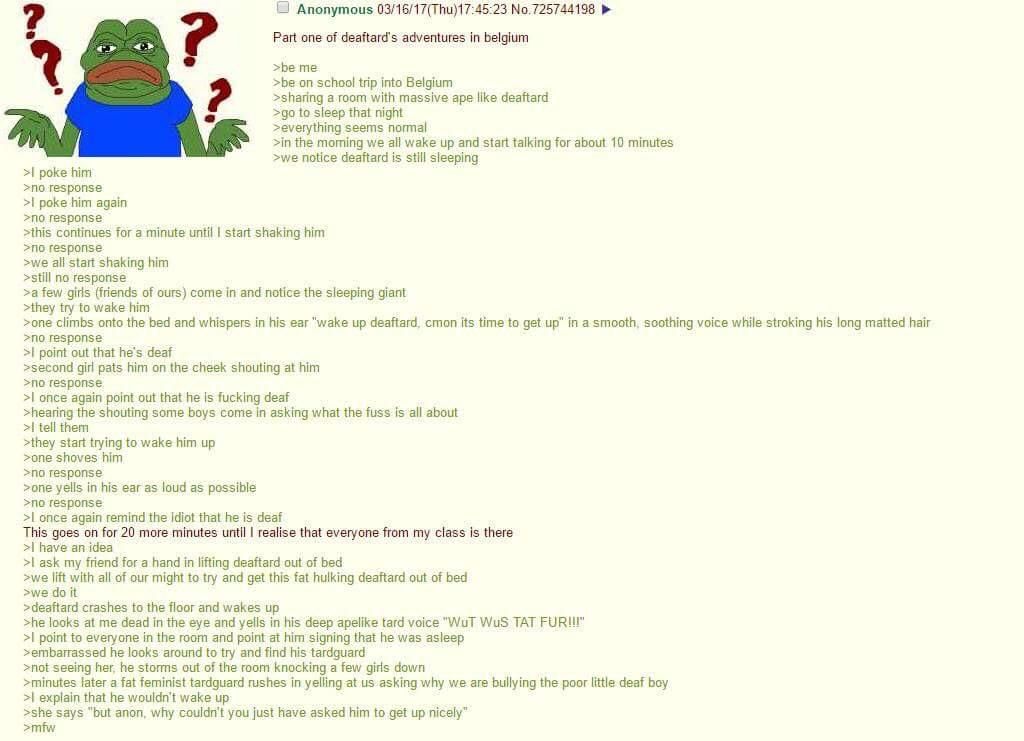 Belgium is the joke here