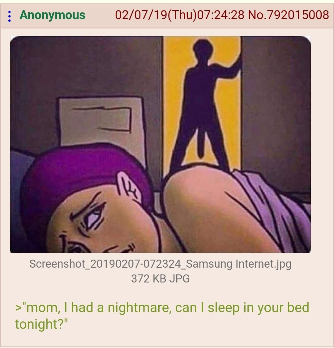 pees in bed*