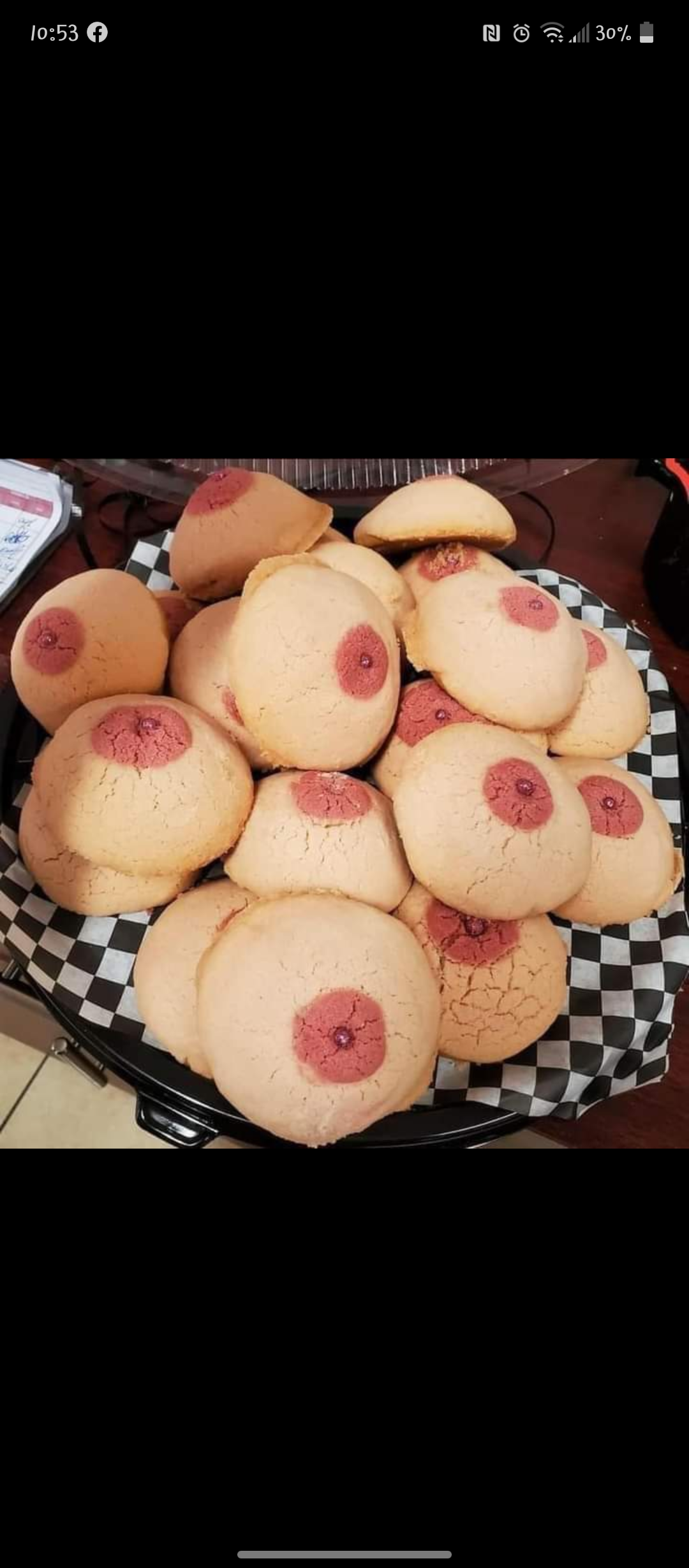 My friend tried to make eyeball cookies...