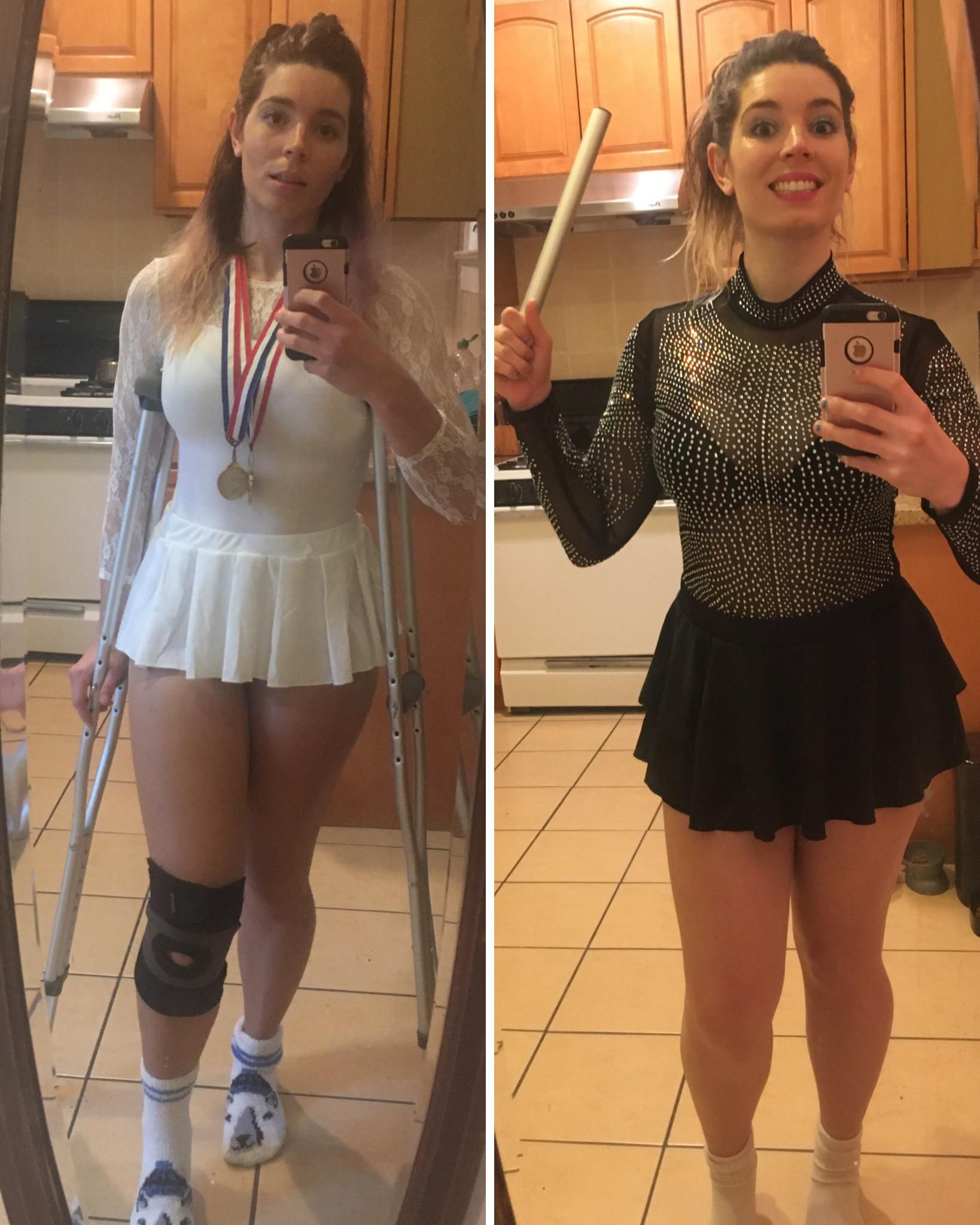Was on Crutches Last Halloween & Went as Nancy Kerrigan - This Year Obviously Had to be Tonya Harding
