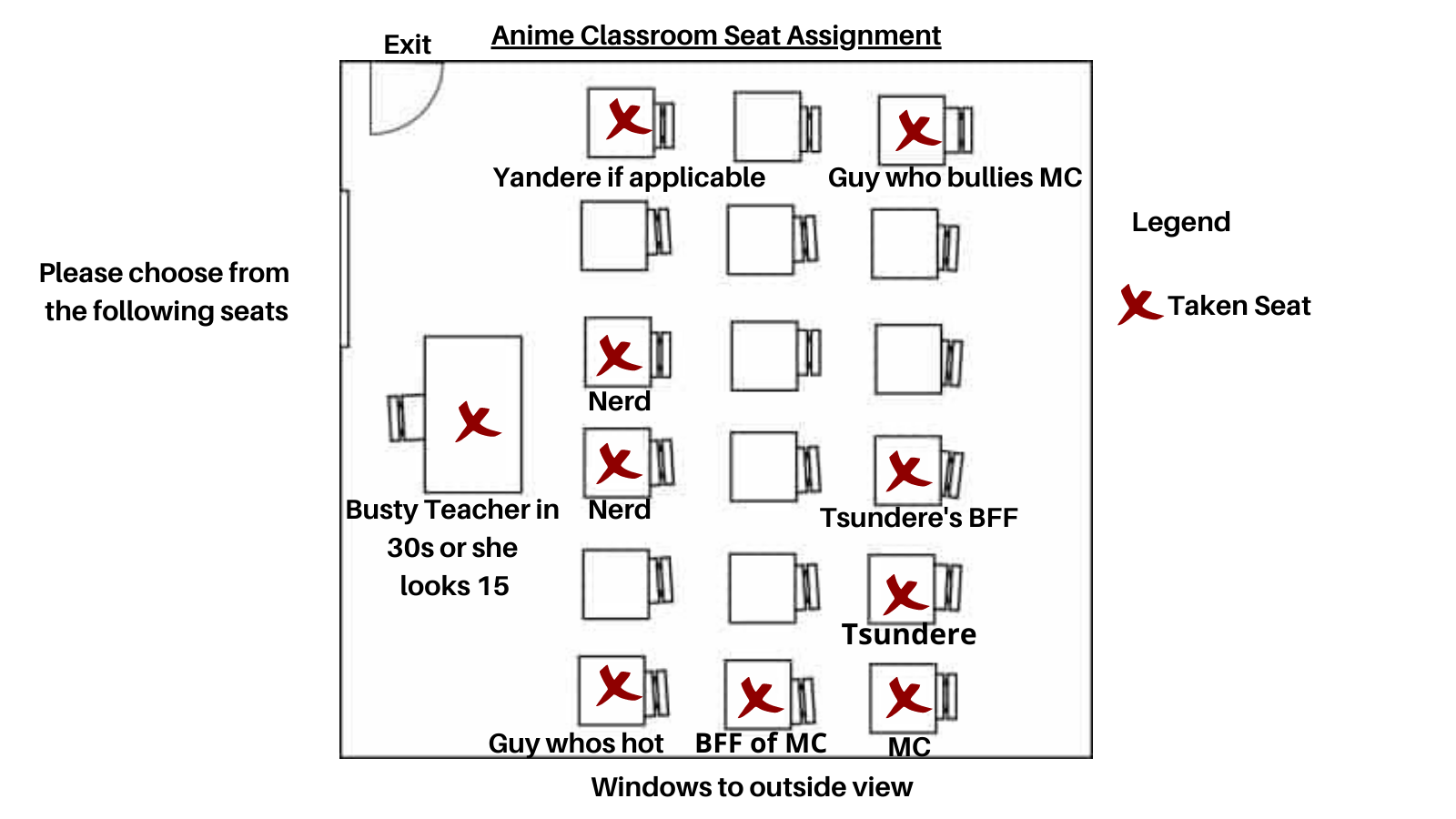 Where would you sit?