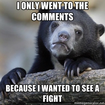 And I am disappointed