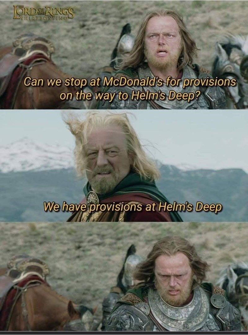 Eowyn's stew, no doubt.