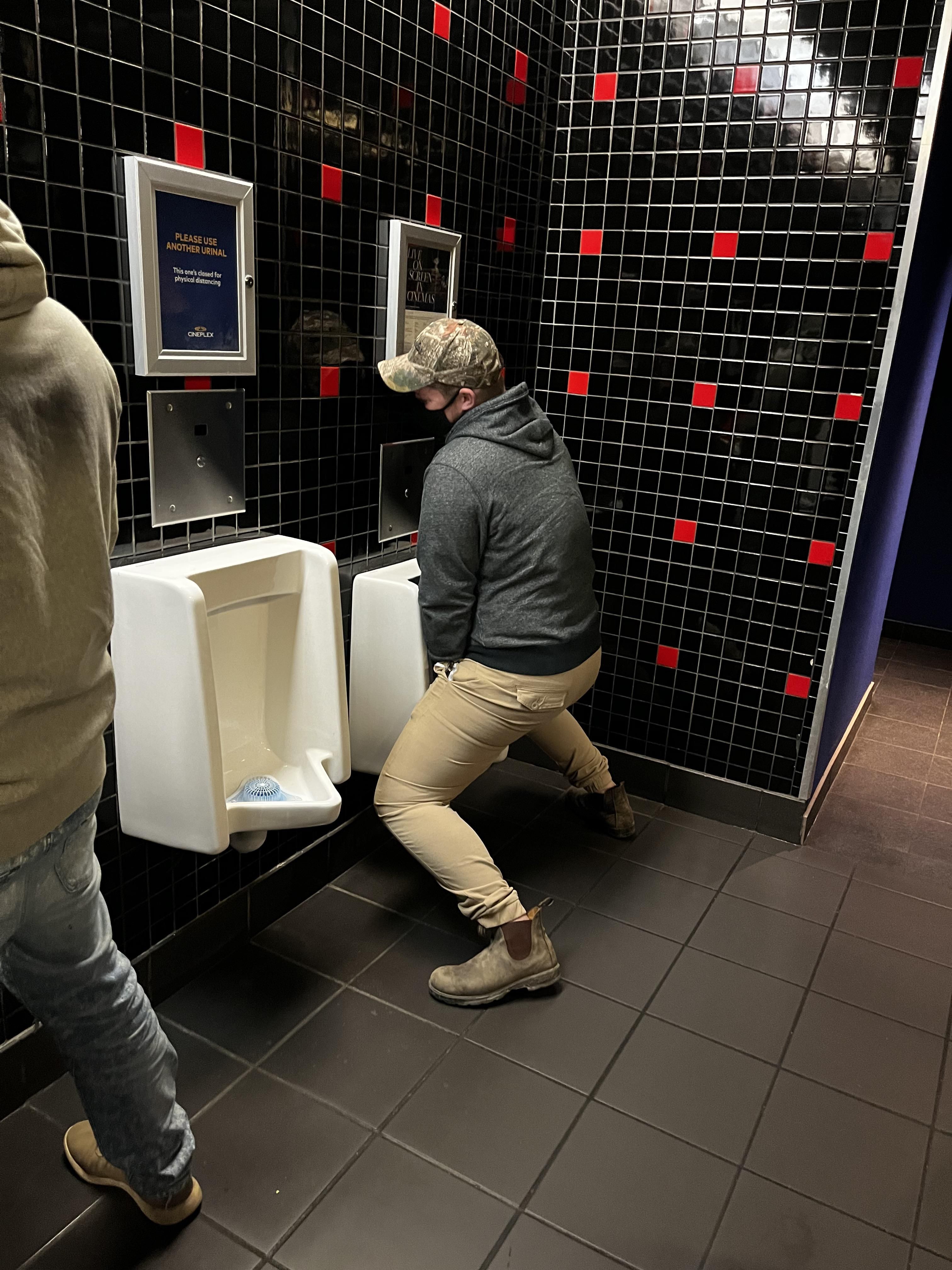 Never use the middle urinal, no matter what…