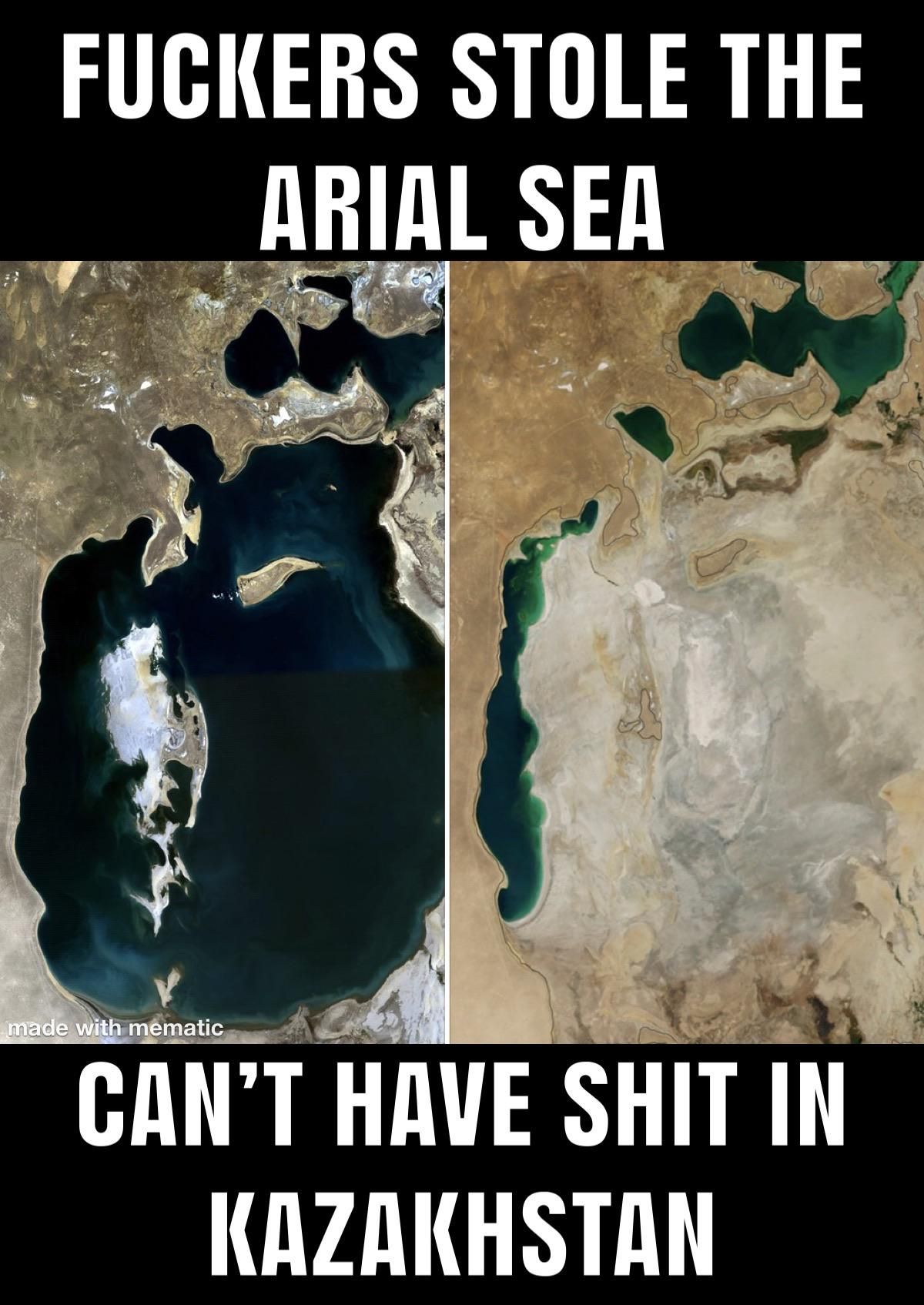 It used to be the 4th largest lake in the world