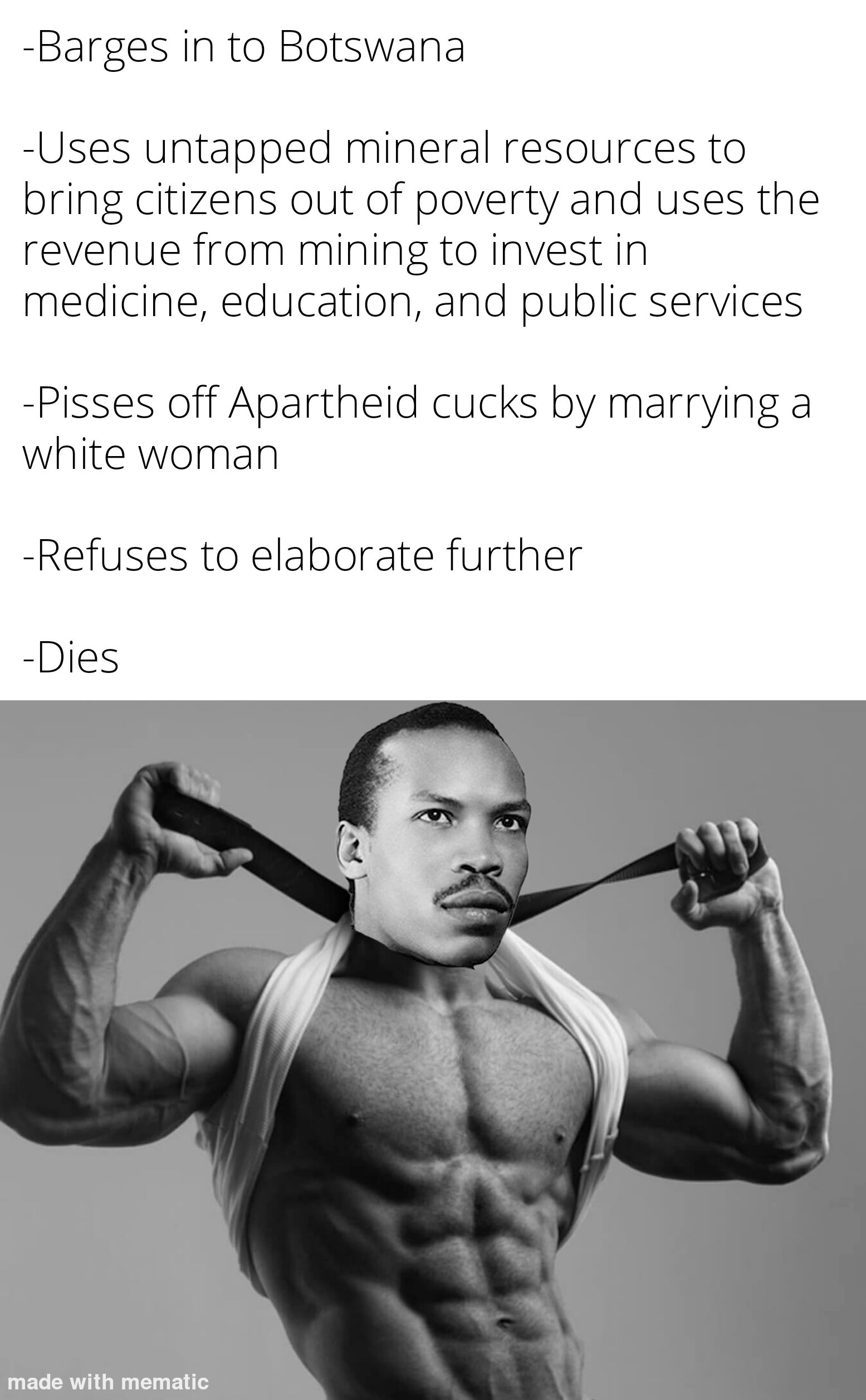 Posting African history memes every day for a month day 5 but it's actually day 5