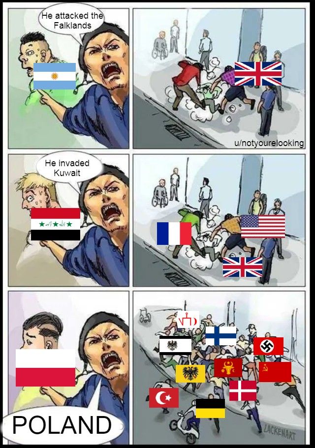 Poor Poland, never gets a rest from invaders