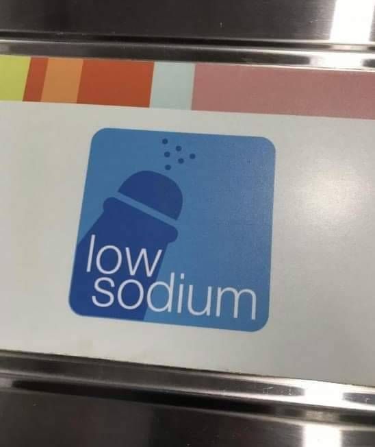 I want 0 sodium on my food