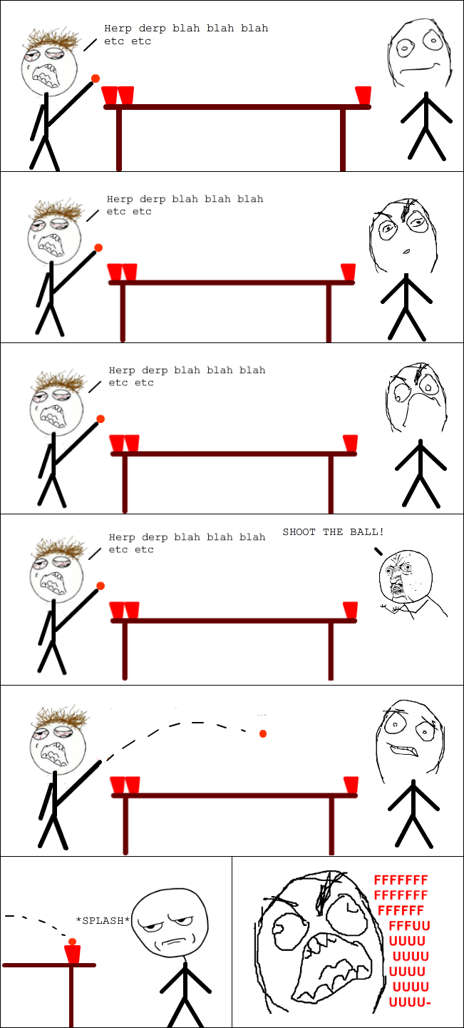 Beer Pong rage