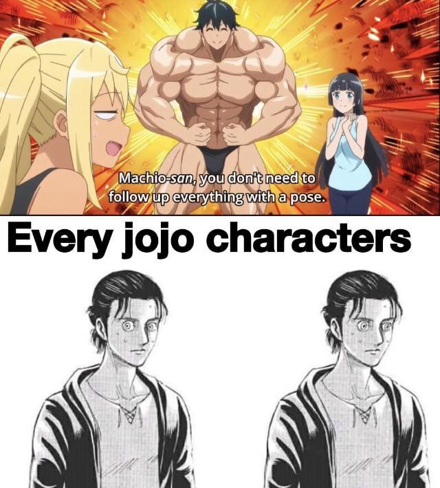 Jojo characters be flexin
