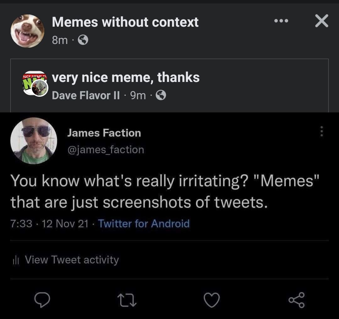 posted in very nice meme thanks then stolen from a reshared post from memes without context