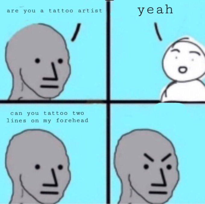 Luckily a doctor was nearby to fix the back of his head after the first panel