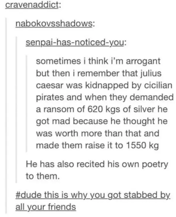 The real reason Caesar got stabbed: