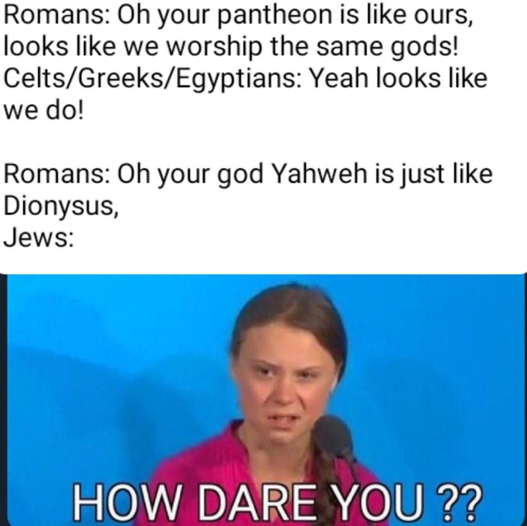 The Jews weren't exactly happy at that comparison