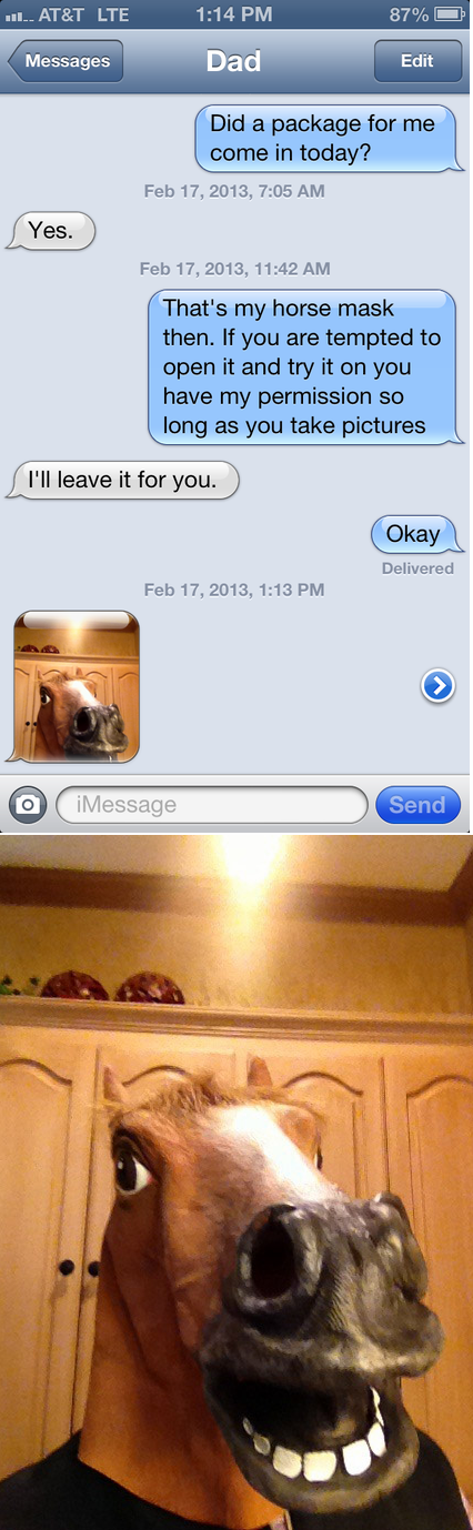 The temptation was too great.