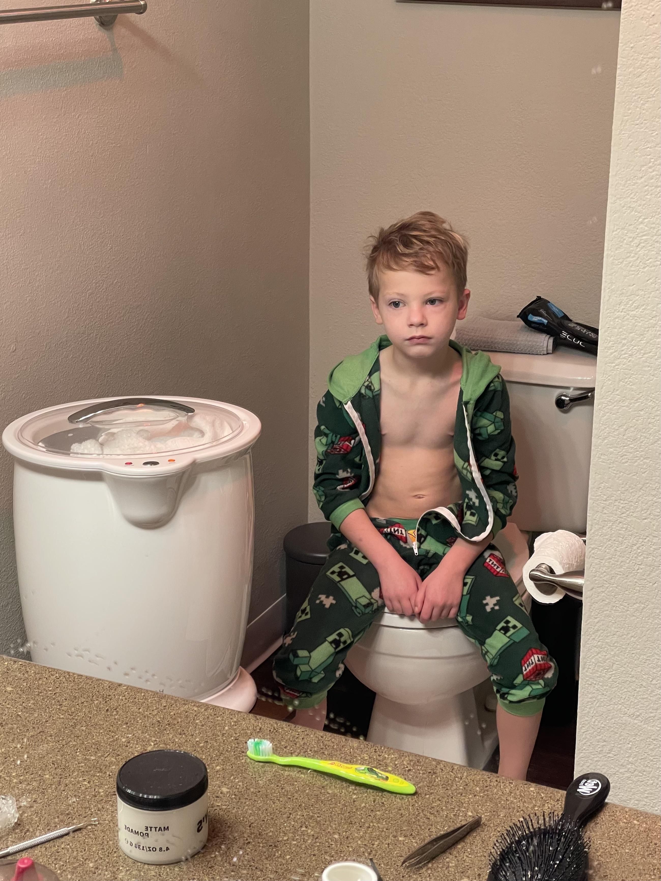 How I found my son after telling him that he has to wake up early for school for 12-20 more years