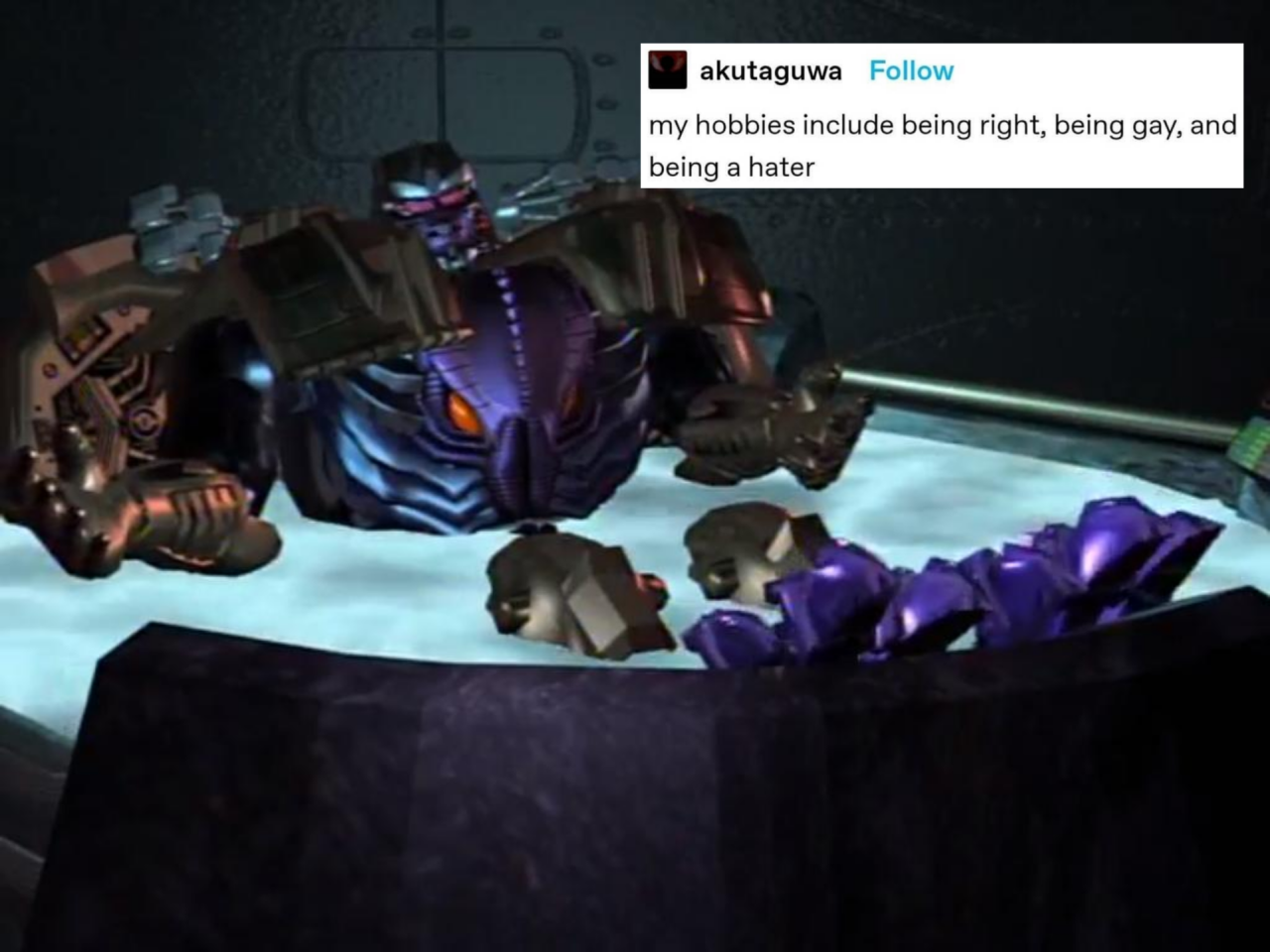 Megatron knows whats up