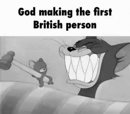 God makes the first British person 1474