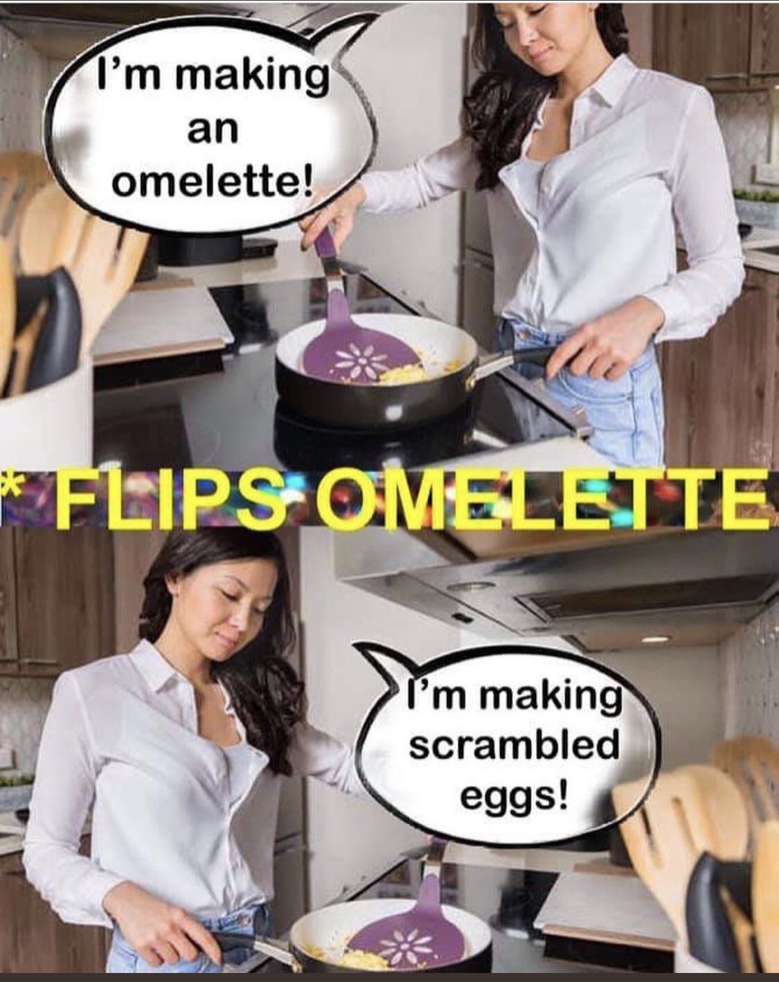 I swear every time I try making an omelette