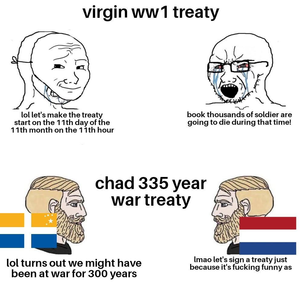 The 335 year war was ***ing hillarious