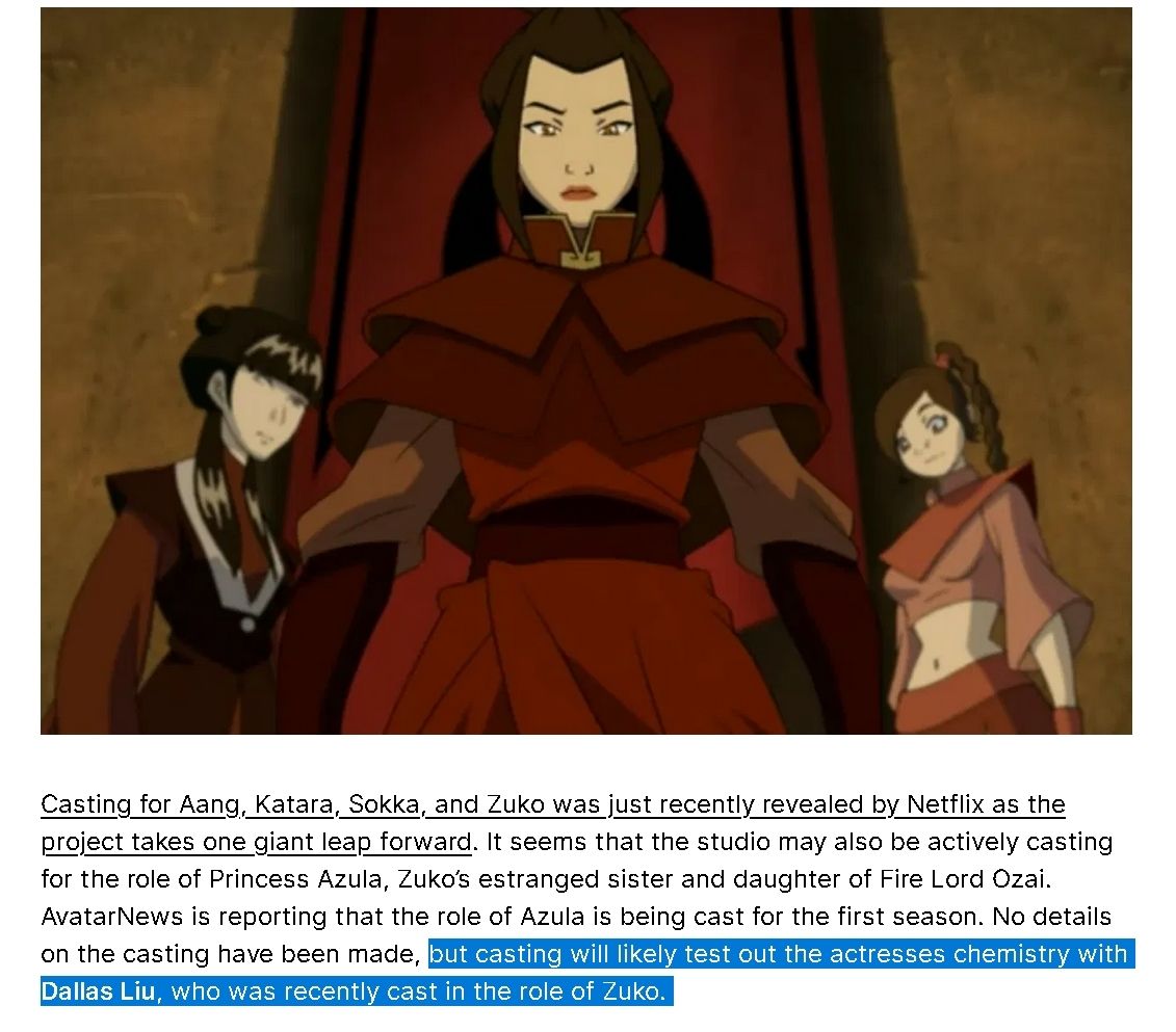 My faith in the Netflix Avatar series is getting stronger. They know Zucest is canon!