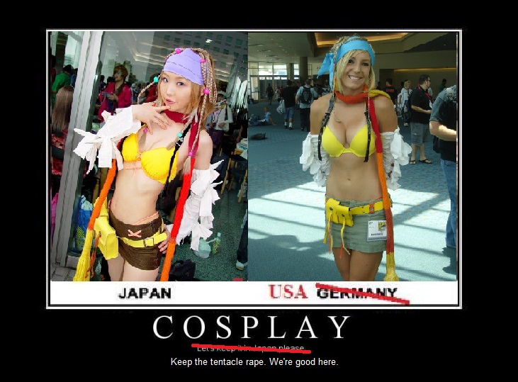 I'll see your fat American jokes and raise you a Jessica Nigri