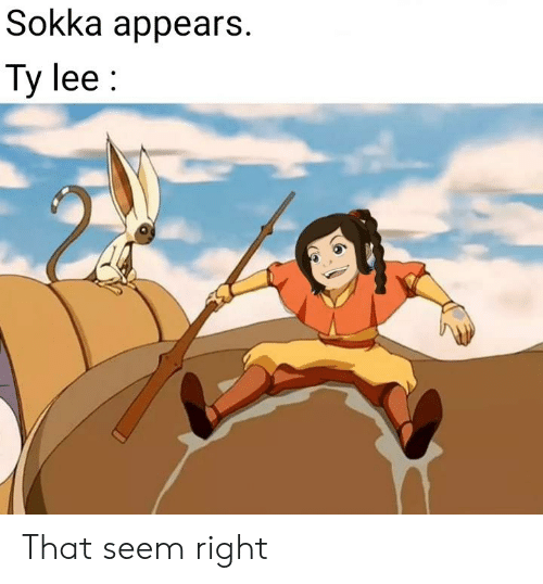 She likes'em skinny (Sokka) and buff (Terra Team)