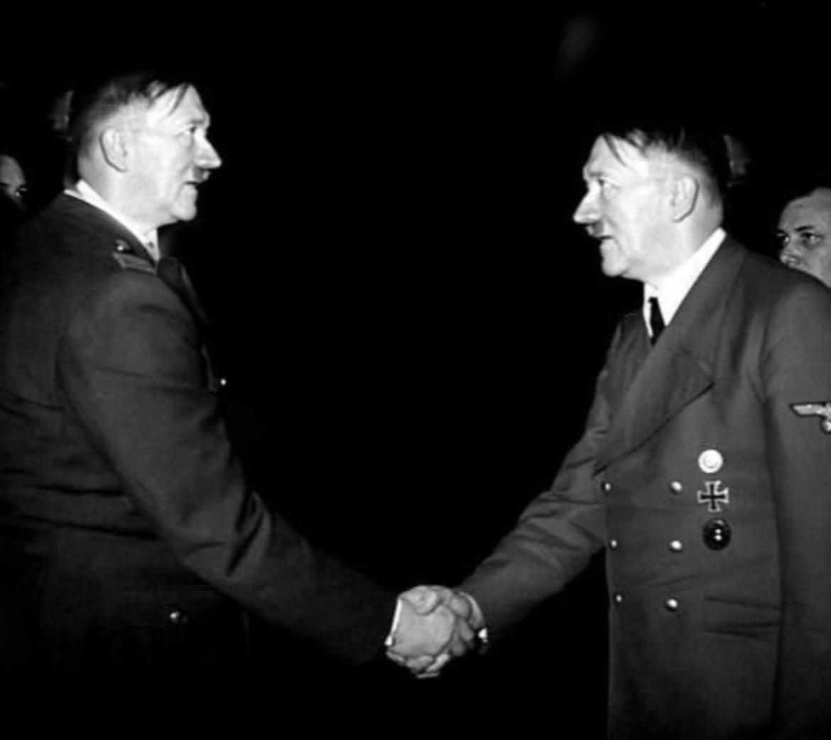 Adolf Hitler meets the man who would eventually assassinate him years later,