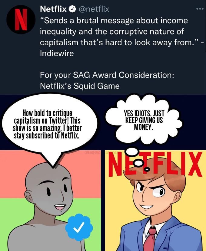 How bold to criticize capitalism on the anti-capitalist hivemind
