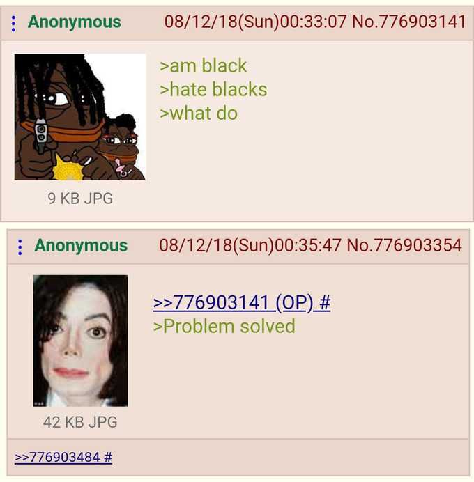 "Be less black." - Bepis