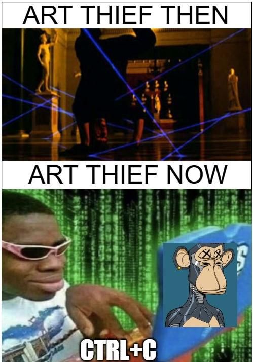 Art thief then / Art thief now
