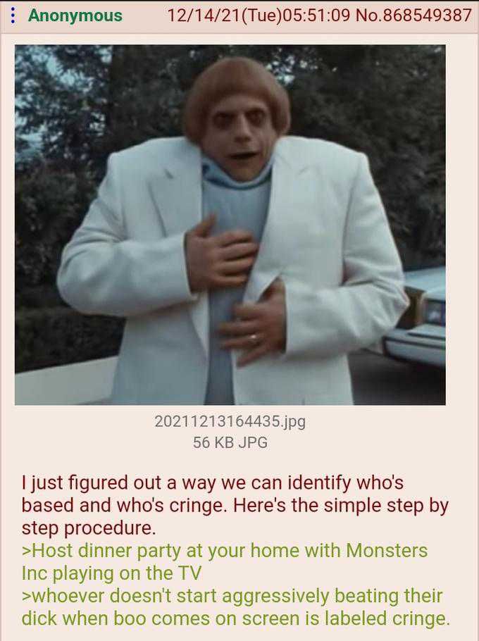Chicks without dicks are cringe by default I guess