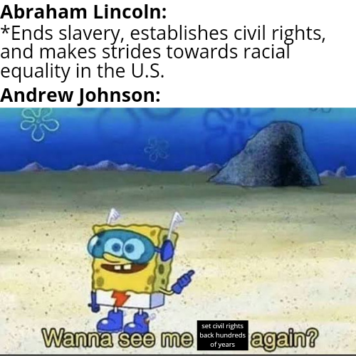 Lincoln was far from a saint, and it's debatable whether he truly had the best interests of black people in mind, but y'all really need to fight the real enemy