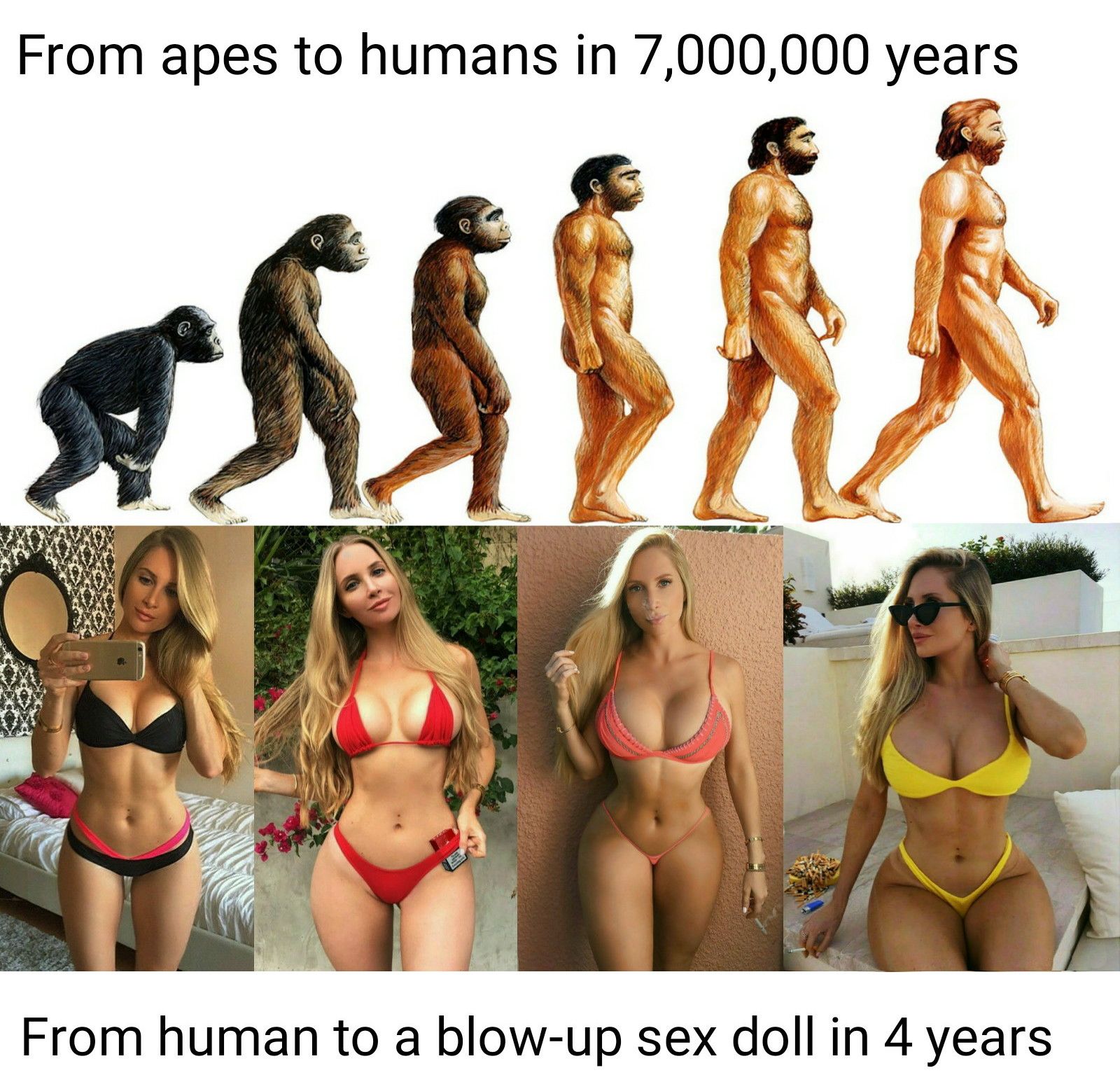 Who said evolution is slow?